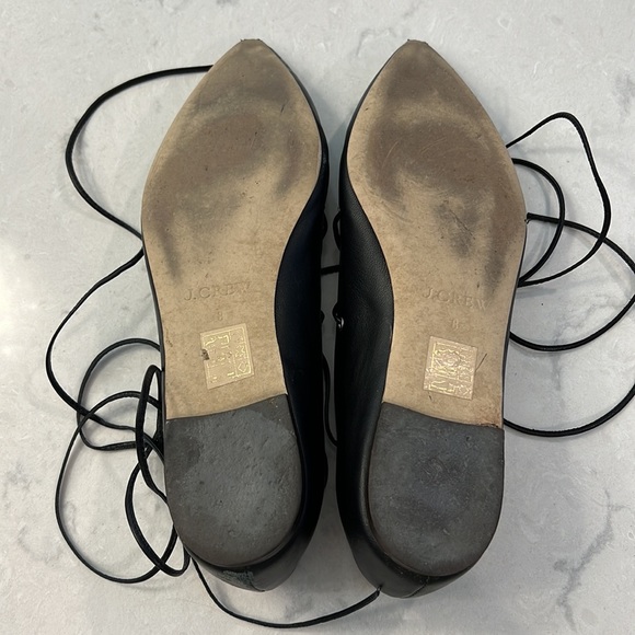 J.Crew Lace Up Ballerina Flats - Picture 6 of 8
